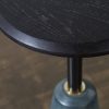 Exeter Side Table High Charred Black Oak Top