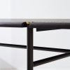 Stacking Dining Table Charred black oak