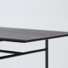 Stacking Dining table charred black oak