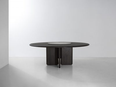 FAIFO ROUND TABLE WITH SWIVELLING MARBLE TOP