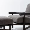 Stilt armchair and ottoman