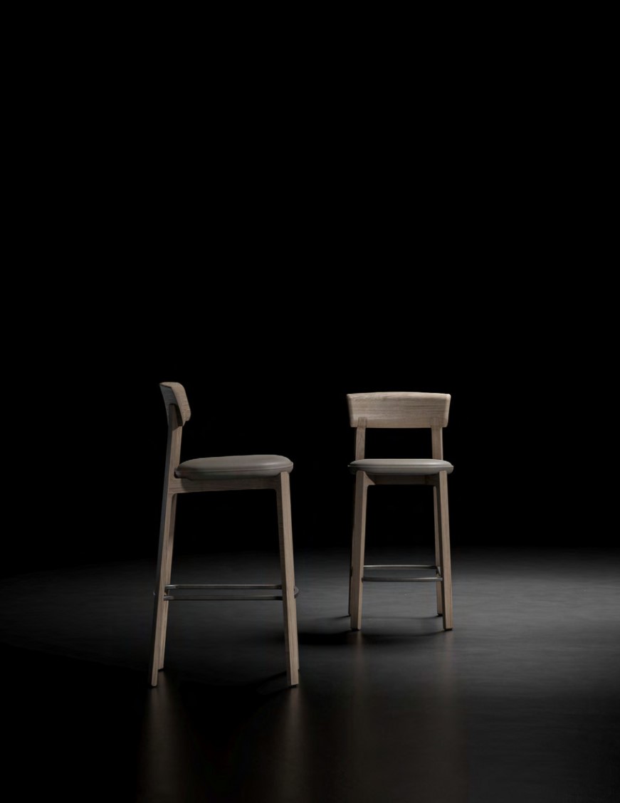 Dunke Design Collette bar with backrest 2025 Collette stools District Eight