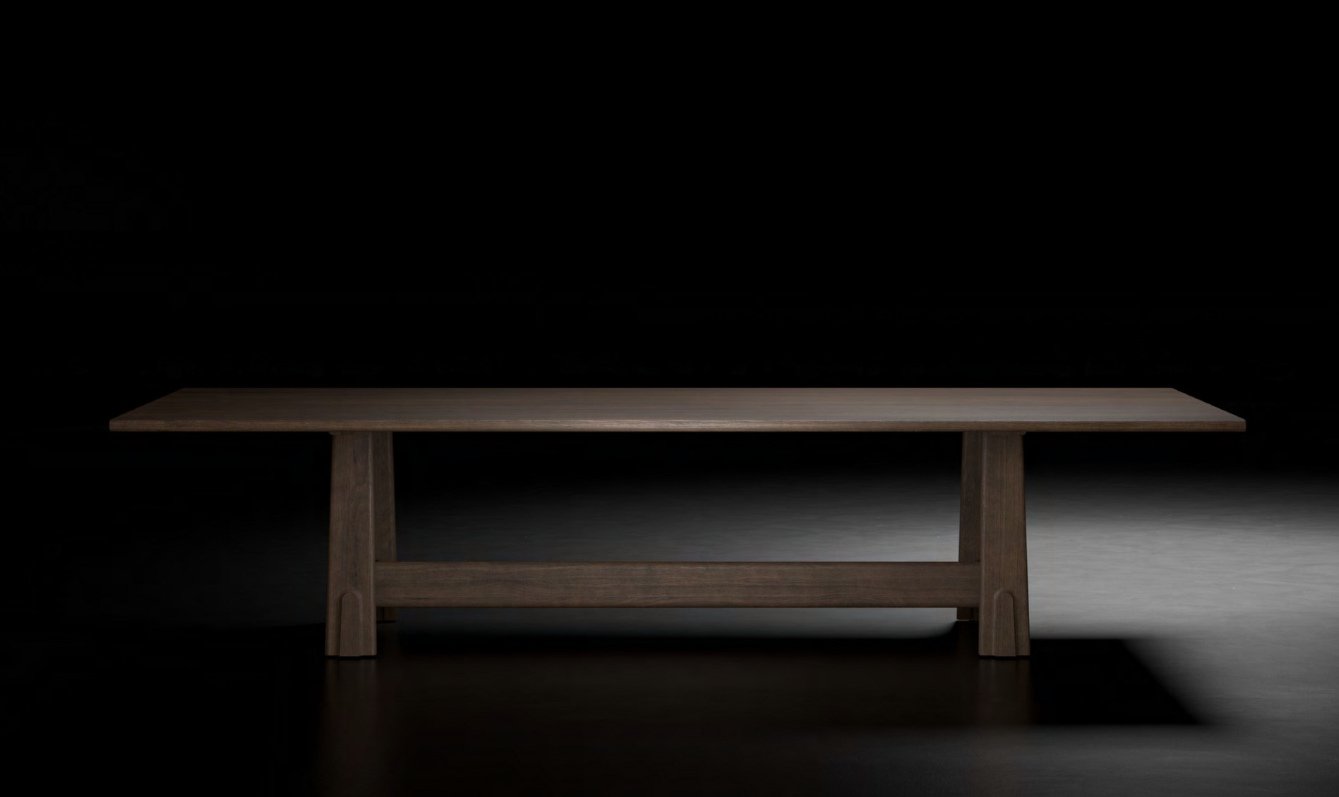Dunke Design Odette dining table dry smoked dark Dunke Design Odette dining table dry smoked dark