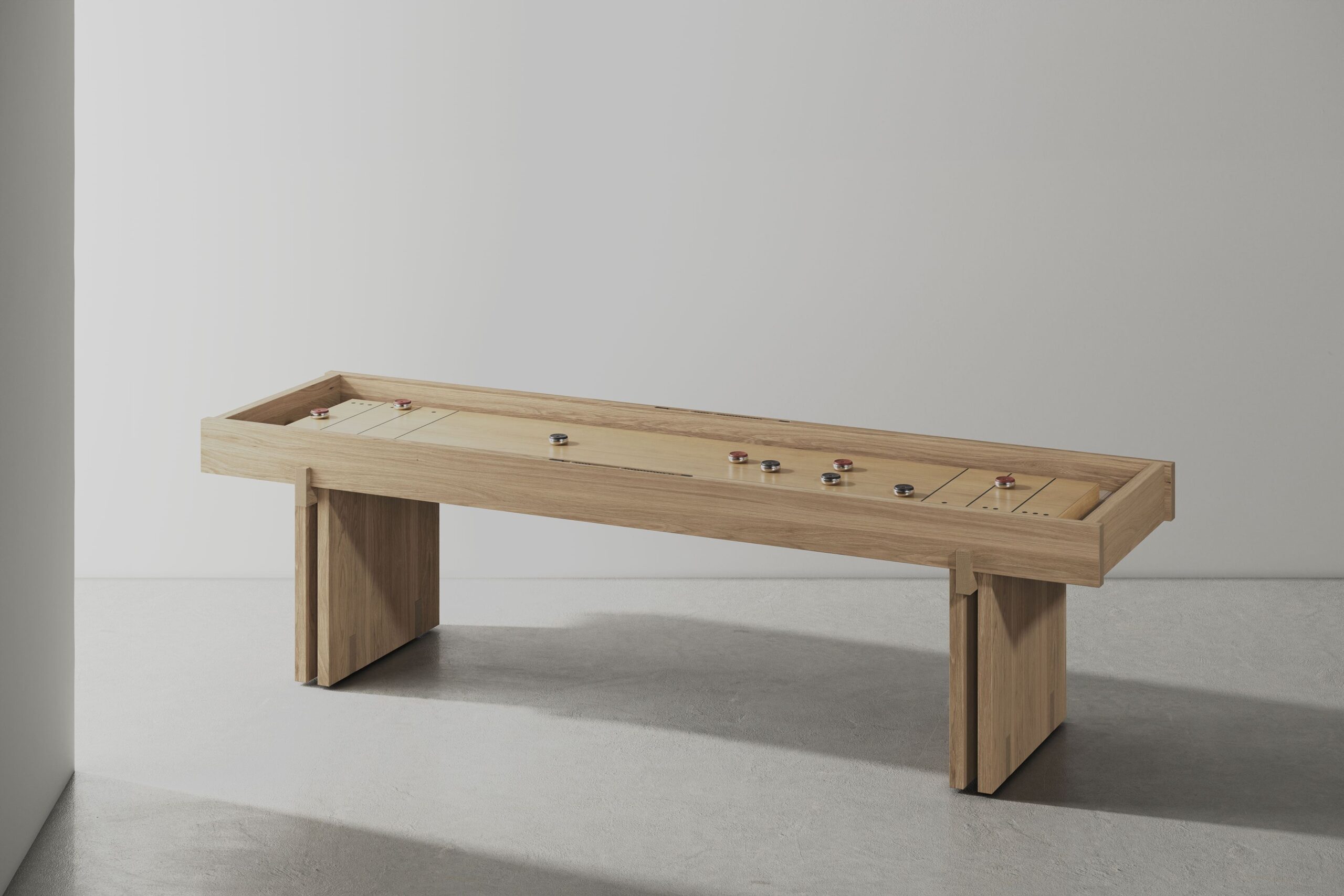 DINH Shuffleboard small raw oak