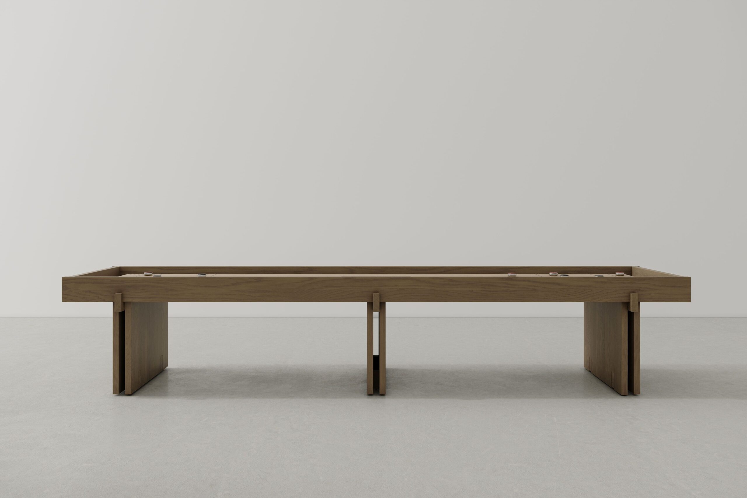 Dunke Design DINH SHUFFLEBOARD LARGE_BEIGE OAK_SEPIA low Dinh Shuffleboard beige oak