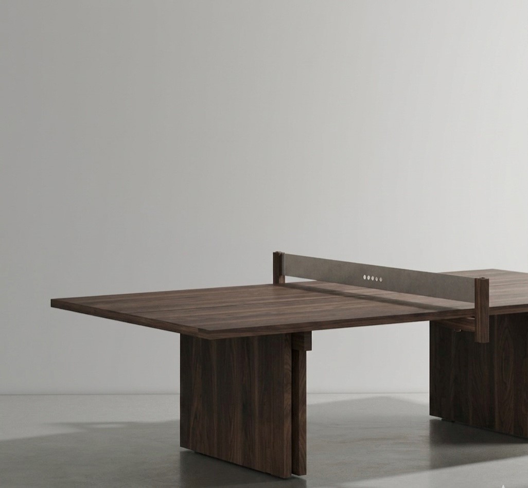 DINH Ping Pong table smoked oak